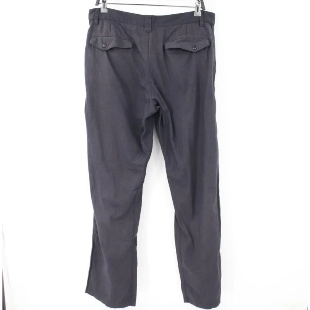 lululemon pants mens 36 L32 straight leg flat front chino athleisure mid rise